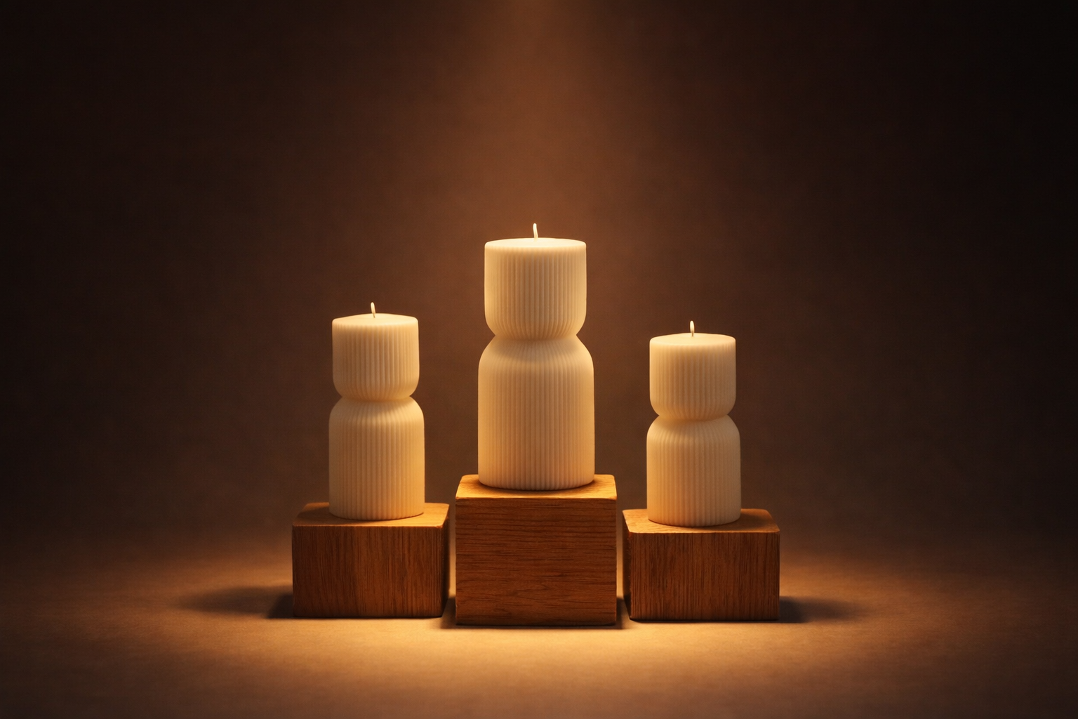 Cinematic still life with candles