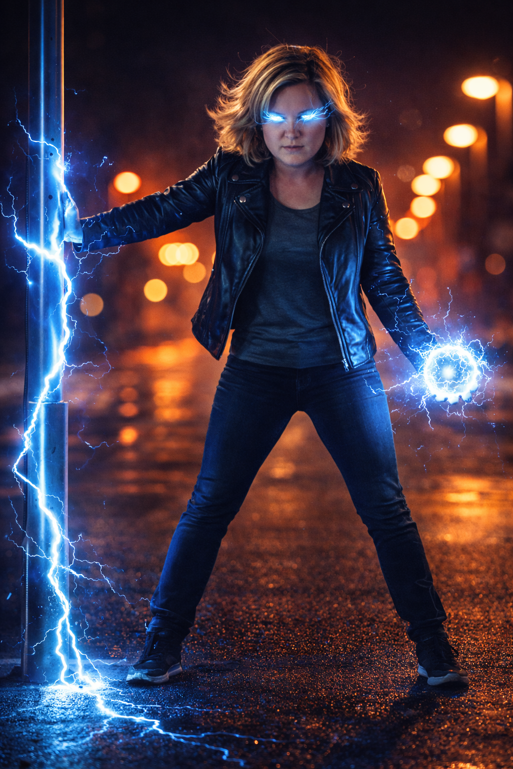 Electric power in the urban night