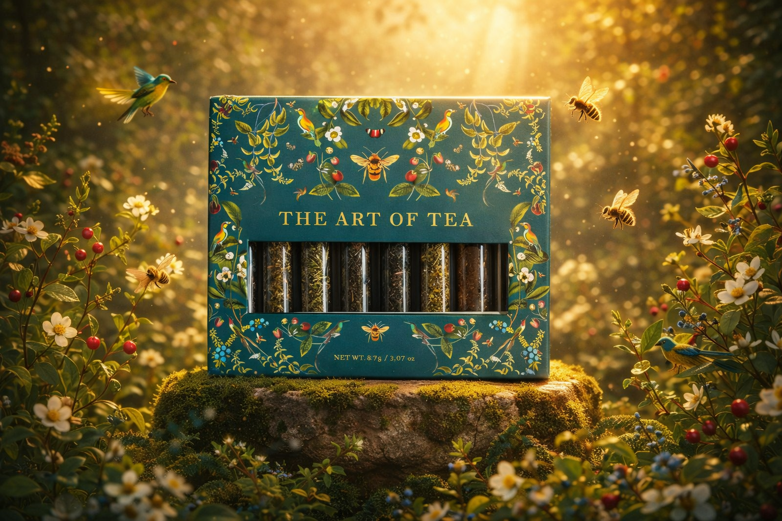 Luxe tea experience in golden hour